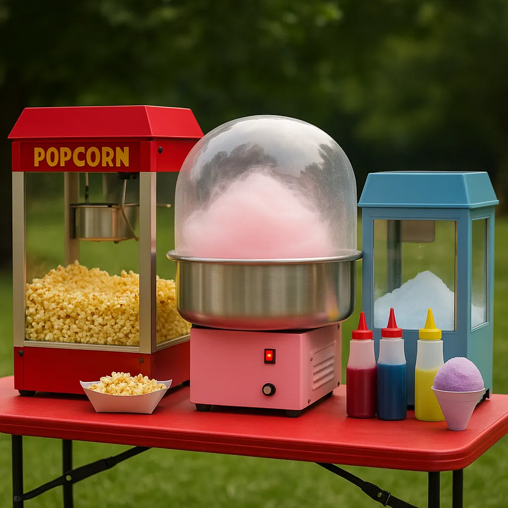 Concessions — Popcorn, Cotton Candy, Snow Cones