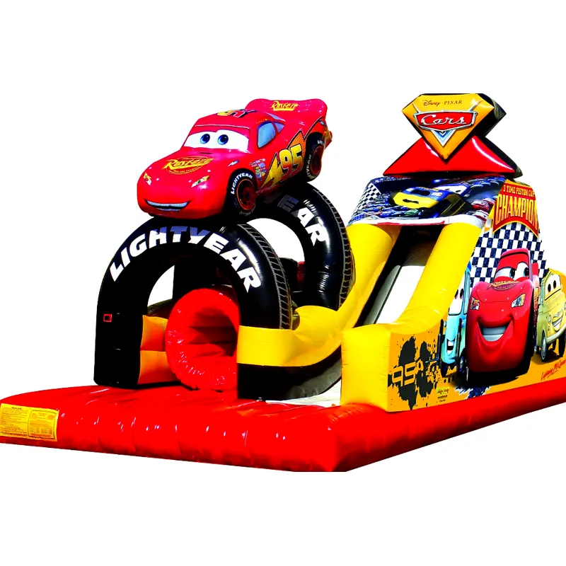 Inflatable Disney Cars Challenge Slide
