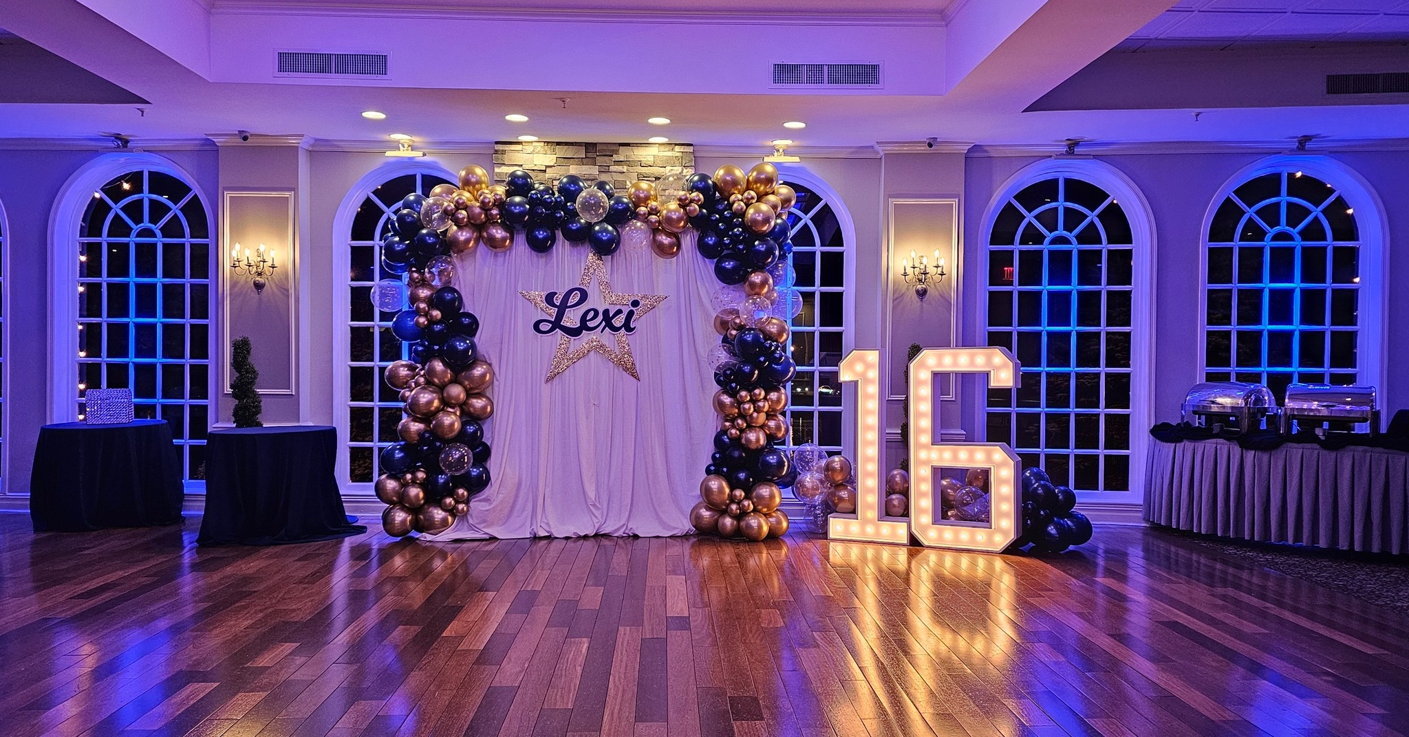 Sweet Sixteen dry-ice grand entrance