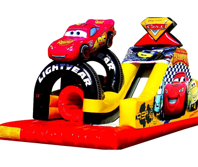 Inflatable Disney Cars Challenge Slide