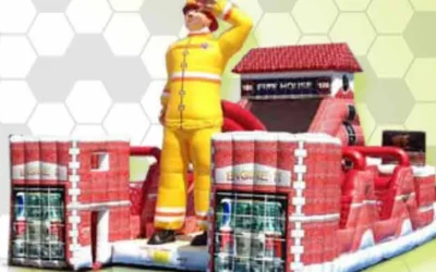 Fire Hall Inflatable Obstacle Course