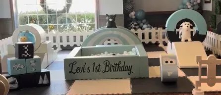 soft play, kids party rental area